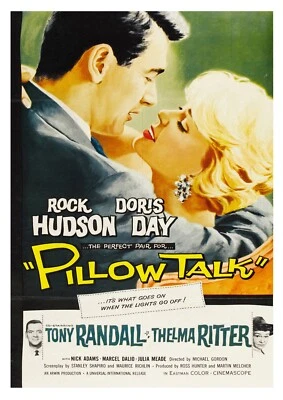 Rock Hudson - Doris Day - Pillow Talk - (A4 - 210 x 297mm - 8.25" x 11.75"). - Bild 1 von 2
