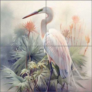 Bird Tile Backsplash Steve Hunziker Wildlife Wall Floor Glass Mural OB-SH1351 - Picture 1 of 5