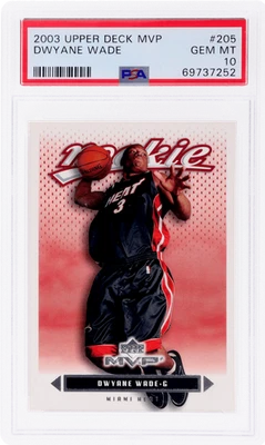 Upper Deck MVP Dwyane Wade #205 2003 PSA 10 novato radiocontrol Foto 1 de 2