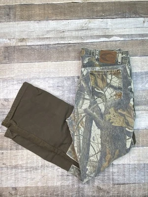Pantalones de mezclilla Wrangler Pro Gear Realtree camuflados doble rodilla para hombre 34x32 campo de caza Foto 1 de 4