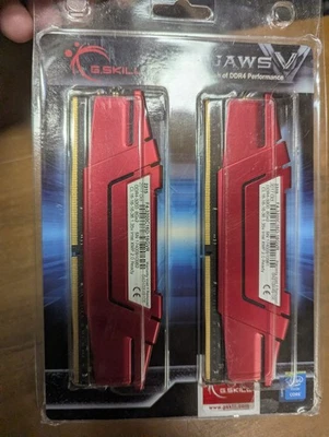 New G.Skill f4-3200c16d-16gvr Red 16gb ddr4 2x8gb 3200Mhz - Image 1 of 2