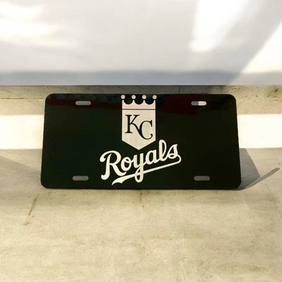 Kansas City Royals  MLB Logo Metal Aluminum License Plate 6 X 12 - Image 1 of 3