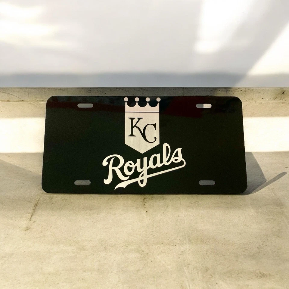 Kansas City Royals  MLB Logo Metal Aluminum License Plate 6 X 12 - Image 1 of 3