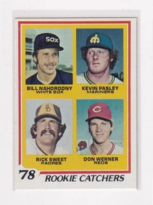 Bonita tarjeta 1978 Topps Rookie Catchers # 702 Nahorodny, Pasley, Sweet, Werner - Imagen 1 de 2