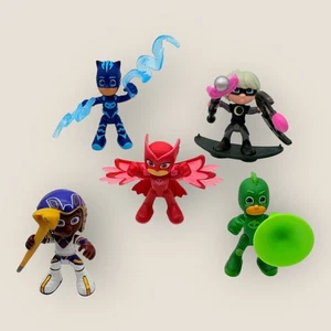 Juego de 5 figuras de acción PJ Masks Catboy Owlette Luna Girl Pharaoh Boy Gekko - Imagen 1 de 7