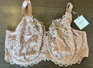 Sujetador Panache Allure 10765 Copa Completa Encaje Con Aros Miel EE. UU. 38K ~ UK 38H NUEVO CON ETIQUETAS - Imagen 1 de 6