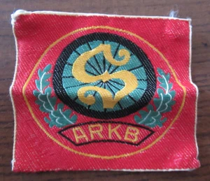 Stoffabzeichen / Abzeichen ARKB  Arbeiter Rad- und Kraftfahrerbund Solidarität - Bild 1 von 2