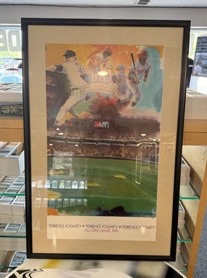 1985 All Star Game Canvas Framed By Terrence Forgarty Framed  28x42 - Image 1 of 2