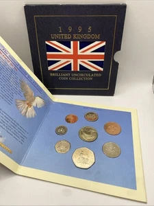Regno Unito 1995 collezione monete fior di conio fior di conio *set di 8 monete* - Foto 1 di 4