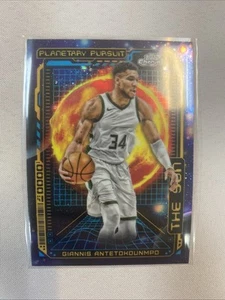 2024 Topps Cromo Cósmico Giannis Antetokounmpo Búsqueda Planetaria EL SOL - SSP - Imagen 1 de 2