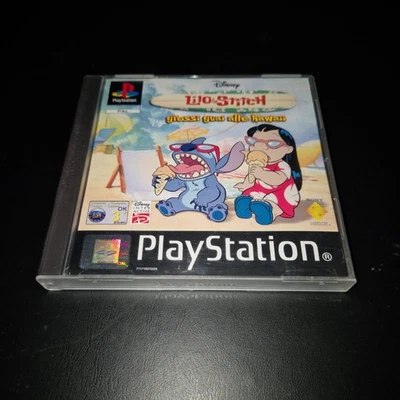 Disney Lilo & Stitch Ps1 Ita Con Sticker Grossi Guai Alle Hawaii Come Nuovo  - Immagine 1 di 4