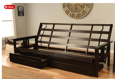 queen futon sofa bed with mattress and frame - Image 1 of 2