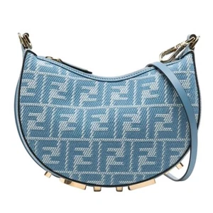 $2250 NEW FENDI FENDIGRAPHY BLUE HOBO SHOULDER BAG PURSE NWT AUTHENTIC! - Picture 1 of 18