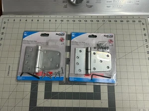 Nuova confezione da 2 cerniere per cancello chiusura automatica resistenti ferramenta nazionale N342-766 zinco - Foto 1 di 7