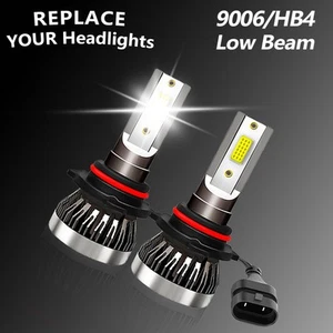 For Chevrolet Silverado 3500 2001-2006 LED Headlight Bulbs Low Beam Light 9006 - Picture 1 of 12
