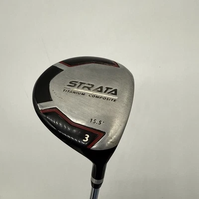 Club de golf STRATA compuesto de titanio 3 madera 15,5 grados diestro eje de acero Foto 1 de 4