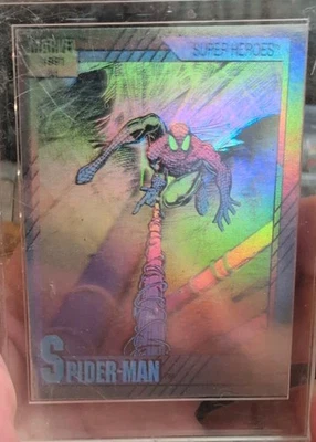 Marvel Universe Series 2 1991 - Holograma Spiderman  Foto 1 de 2