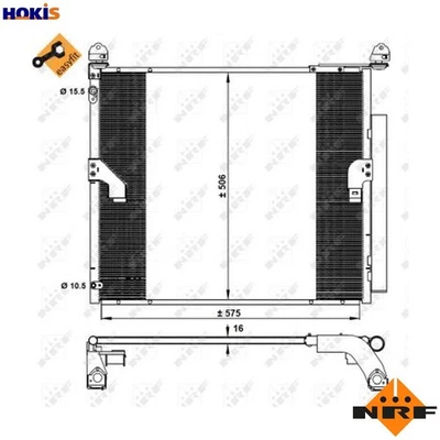 CONDENSER AIR CONDITIONING 350335 FOR LEXUS TOYOTA LAND/CRUISER/PRADO 4.6L 8cyl - Image 1 of 4