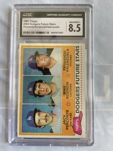 1981 Topps - Future Stars Fernando Valenzuela, Mike Scioscia #302 CGC 8.5 - Picture 1 of 2