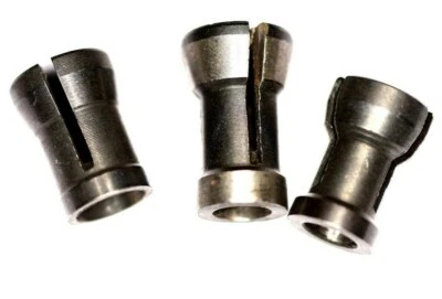 3pcs High Precision Collet Chuck CNC Router 6mm+ 6.35mm+8mm Hole Diameter - Image 1 of 3