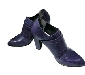 Alfredo Bannister Damen Lila Leder Stiefeletten Größe 37 Made in Japan - Bild 1 von 17