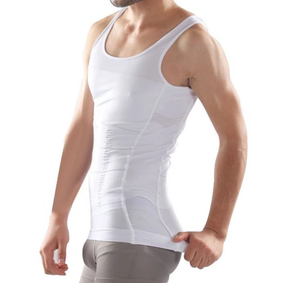 Beautyko USA 5Pair Cellulite Reducing Muscle Enhancement Trim Undershirt, 2XL-Wh - Image 1 of 1