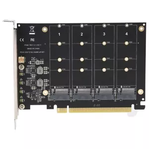 PCI-E Signal Split Array Card with 4 Ports M.2 NVME Disk Array Card - Picture 1 of 6