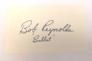 Tarjeta indexada autografiada de Bob Reynolds Orioles Bullet - Imagen 1 de 1