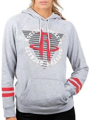 NBA Unk Women's Houston Rockets Varsity Stripe Pullover Hoodie Sweatshirt - Image 1 of 3