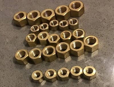 UNBRANDED / GENERIC Dadi collettore scarico ottone - ingresso metrico passo alta temperatura M8 M10 & UNF UNC