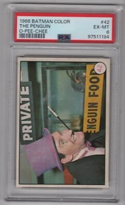 THE PENGUIN 1966 BATMAN COLOR O-PEE-CHEE 1966 Nº 42 PSA 6 93621 - Imagen 1 de 2