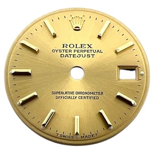 Genuine Rolex Oyster Perpetual Datejust 26mm Dial Champagne Gold 69178 - Bild 1 von 4