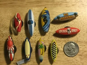 SURFBOARDS BIG WAVE KAHUNA PALM TREE AUTHENTIC SHOE CHARM FITS CROCS HOLES - Picture 1 of 17