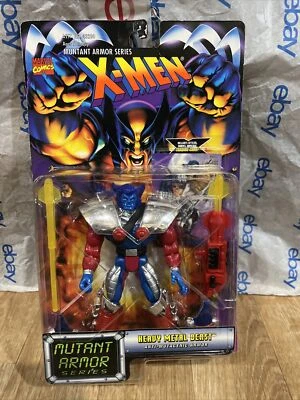 Heavy Metal Bestia Mutante Armadura Serie X-Men Marvel Comics Toy Biz 1996 Sellado Foto 1 de 2
