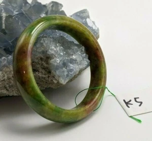 Translucent Natural Jade Jadeite Green 58.5MM Bangle Bracelet ep5 - Picture 1 of 4