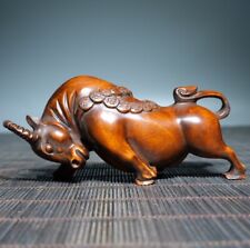 Old Tibetan boxwood with a soaring bull aura