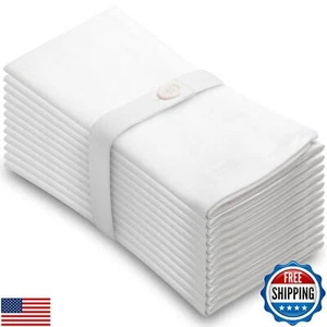 Aunti Em's Kitchen Wrinkle Resistant Dinner Napkins, Oversized 20 x 20 Inches - Picture 1 of 5