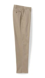 Lands' End Herren Comfort Fit Traditional 5pkt Chino Hose Khaki 38x27 #1B - Bild 1 von 1