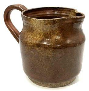 Vintage 5" Studiokeramik handgeworfen Tonkrug gesprenkelte Glasur 28oz Künstler signiert - Bild 1 von 9