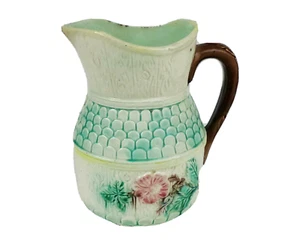 Antique Majolica Farmhouse Pitcher - 7" - Early 20th c. - Picture 1 of 9