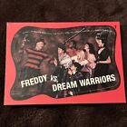1988 Topps Fright Flicks Stickers #7 Freddy vs Dream Warriors Nightmare On Elm