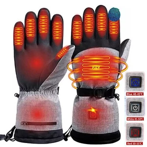 Winter elektrisch beheizte Handschuhe batteriebetrieben handwarm Thermo Skifahren US S3F0 - Bild 1 von 10