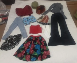 Doll Clothing: Med, 13 Pieces, Handmade, Hat, Hair, Shirts, Skirts, Pants, Sock - Picture 1 of 9