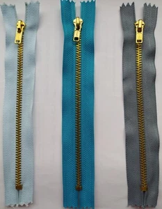 METAL ZIPS 16CM FREE DELIVERY UK - Picture 1 of 1