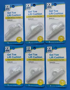 6 Gel Hammer Toe Crest Cushions Toe Crest Pad Straightener Corrector Latex FREE - Picture 1 of 3