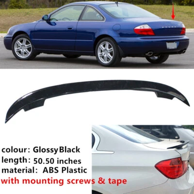 Fit For Acura CL 2001-2003 Black Rear Trunk Lip Sport Spoiler Wing Universal     Foto 1 de 4