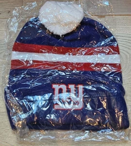 New York Giants Cîroc Strick Beanie Wintermütze Bommel blau rot BRANDNEU versiegelt OS - Bild 1 von 6