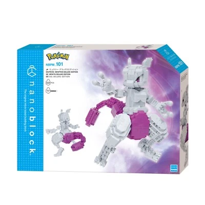 Nanoblock Pokemon Mewtwo Deluxe Edition Kawada NBPM_101 New release JAPAN F/S - Image 1 of 4