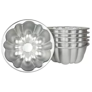 Egg Tart Molds Flower Shape Pudding Pan Cupcake Muffin Cups Aluminum Alloy Cake - Picture 1 of 6