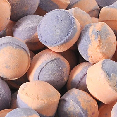 BATH BUBBLE AND BEYOND Orange & Patchouli Pamper Gift Mini Scented Bath Bombs Marbles Chill Pills Vegan